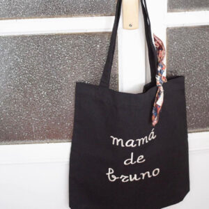 Bolsa  mediana negra + pañuelo