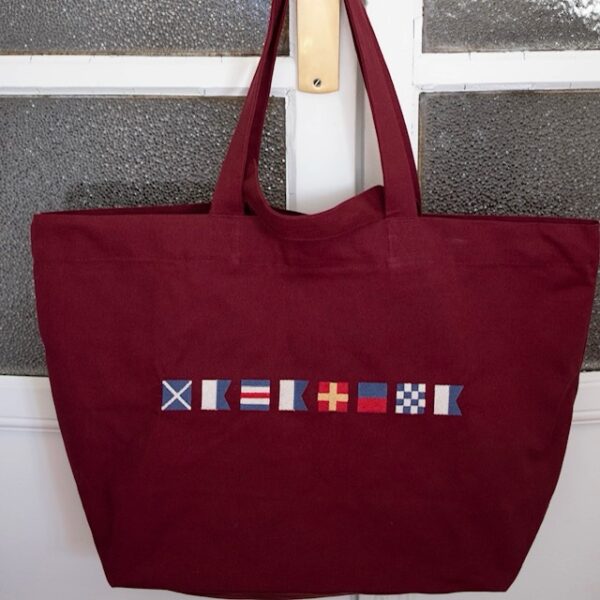 Bolsa nautica granate doble asa